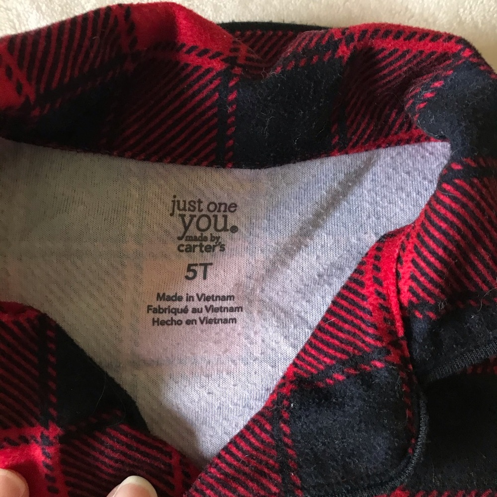 Red Plaid Christmas Pajamas - Picture 5 of 6